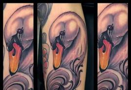 Значение татуировки лебедь – виды мужских и женских тату с символом лебедя